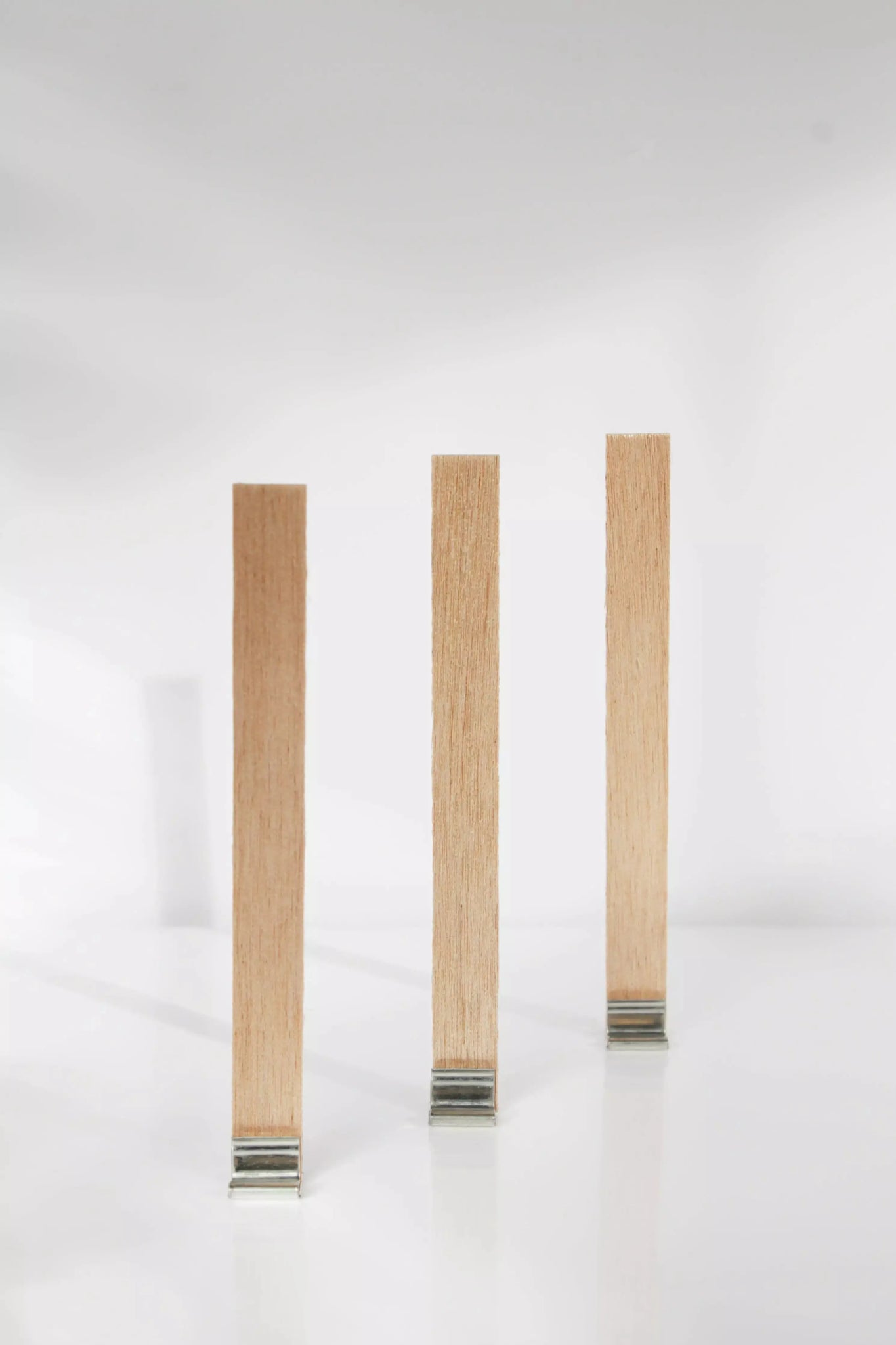Mechas de madera de 8x90 mm para hacer velas. ¡Fáciles de usar
